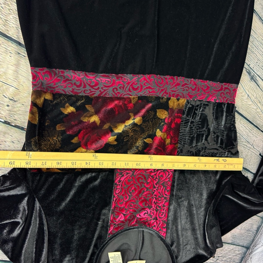Vintage Studio Ease Velvet Patchwork Whimsigoth M… - image 5